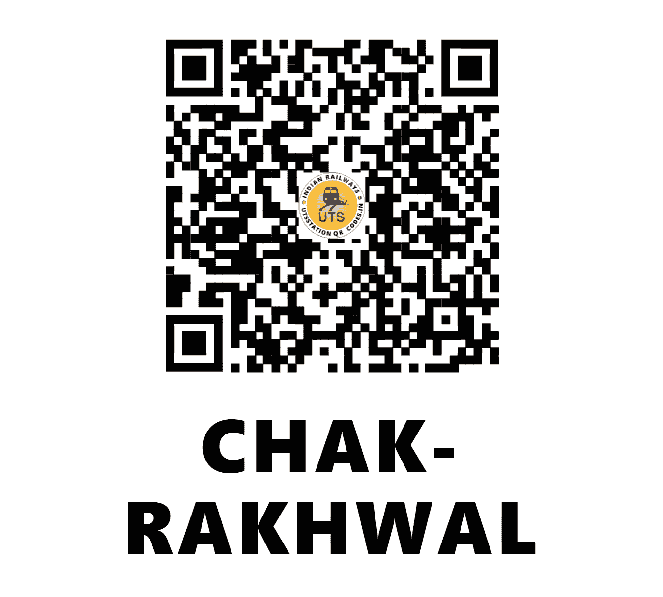 UTS QR Code for CHAK-RAKHWAL - CRWL (NR - JAMMU AND KASHMIR)